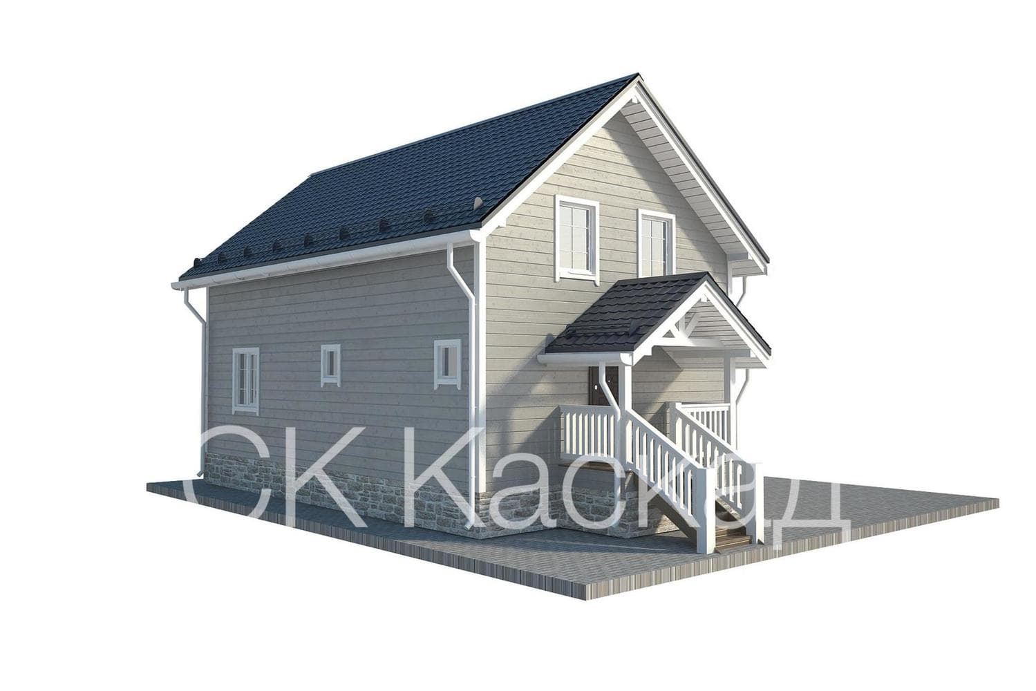 Каркасный дом КД-27 строительство каркасных домов под ключ