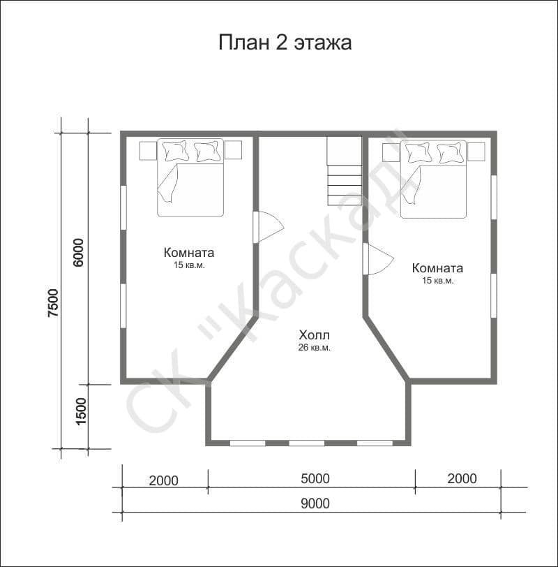 Планировка II-этажа
